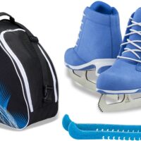 Jackson Ultima Recreational Women's Figure Ice Skates Softec Diva DV3000 / Color: Blue, Adult Size: 4 Bundle with Free Bag and Guardog Skate Guards