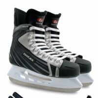 Botas Botas Attack ice skates in Black / Silver with Guardog 602 guards