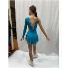 SGmoda Figure Skating Dress Style: A23 / Mint/Blue