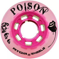 Atom Roller POISON Quad Derby Wheels 62X38 Hybrid - Pink - PACK OF 4