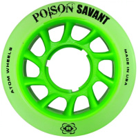 Atom Roller POISON SAVANT Quad Derby Wheels 59X38 Hybrid - Green - PACK OF 4