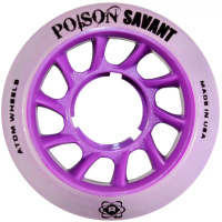 Atom Roller POISON SAVANT Quad Derby Wheels 59X38 Hybrid - Purple - PACK OF 4