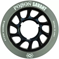 Atom Roller POISON SAVANT Quad Derby Wheels 59X38 Hybrid – Smoke – PACK OF 4 Atom Roller POISON SAVANT Quad Derby Wheels 59X38 Hybrid - Smoke - PACK OF 4