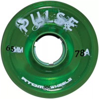ATOM PULSE Quad Skate Outdoor Wheels 65mm x 37mm 78a – Green