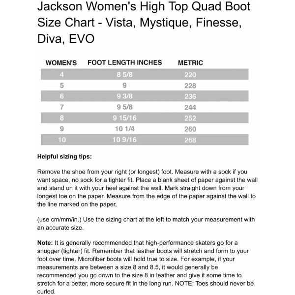 ATOM Jackson Vista JR3210 Red Viper Quad-Rollschuhe für Outdoor-Skating Quad-Skates für Damen und Mädchen