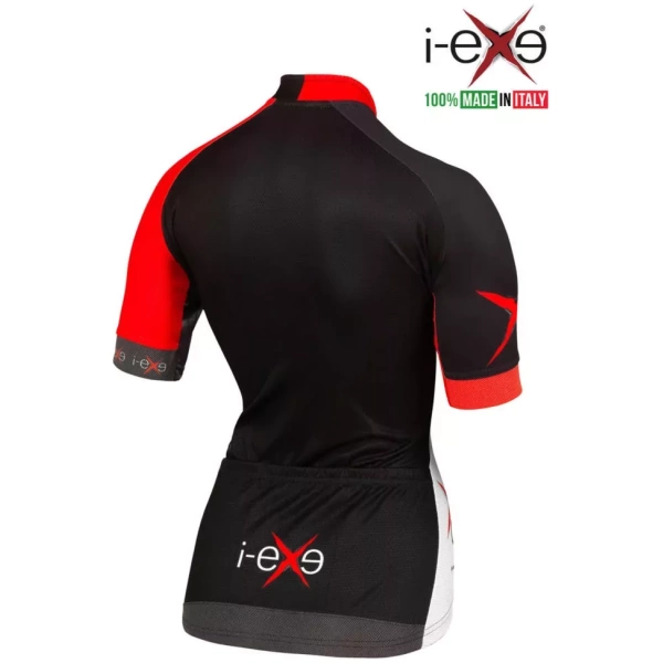 I-EXE Made in Italy – Maillot de Cyclisme Femme Compression Multizone – Couleur : Noir Vêtements de cyclisme