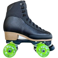 ATOM Jackson Vibe JR1710 Black Women's Roller Skates - Lime Pulse Lite Wheels