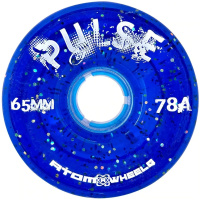 ATOM PULSE Glitter Quad Skate Outdoor Wheels 65mm x 37mm 78a – Blue