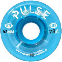 ATOM PULSE Lite Quad Skate Outdoor Wheels 62mm x 33mm 78a – Blue