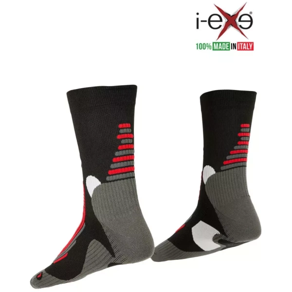 I-EXE Made in Italy – Compression Athletic Sport Short Socks for Men’s and Women’s Compression Socks