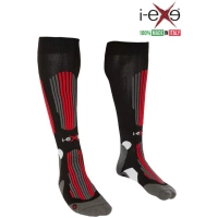 I-EXE Made in Italy – Chaussettes longues de compression pour sport athlétique pour hommes et femmes
