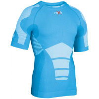 I-EXE Made in Italy - Women's Multizone Short Sleeve Compression Shirt - Blue