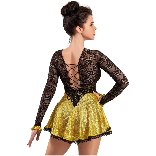 SGmoda Eiskunstlaufkleid-Stil: Stil: A15 / Gold Kleider