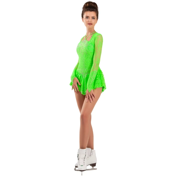 SGmoda Vestido de patinaje artístico Estilo: Estilo: A16 / Verde Vestidos