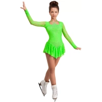 Robe de patinage artistique SGmoda Style : Style : A16 / Robes vertes