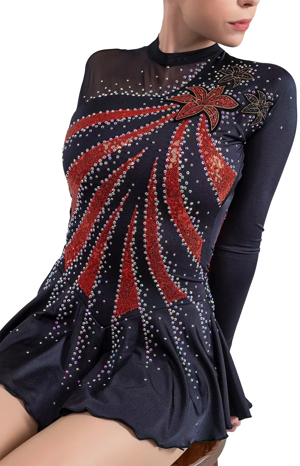 Robe de patinage artistique SGmoda Style : Style : A16 / Rose - SKATE GURU  INC