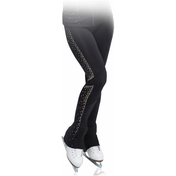 Veste de patinage artistique Style P11 Tissu italien noir, fait main Pantalons de patinage artistique pantalons de patinage artistique