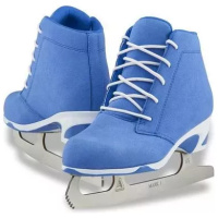 Jackson Softec DIVA DV3000 in blue, showing five pairs of eyelets with no hooks and a color-matched lining