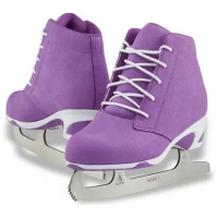 Jackson Softec DIVA DV3000 in purple, showing the soft microfiber upper and padded rolled topline