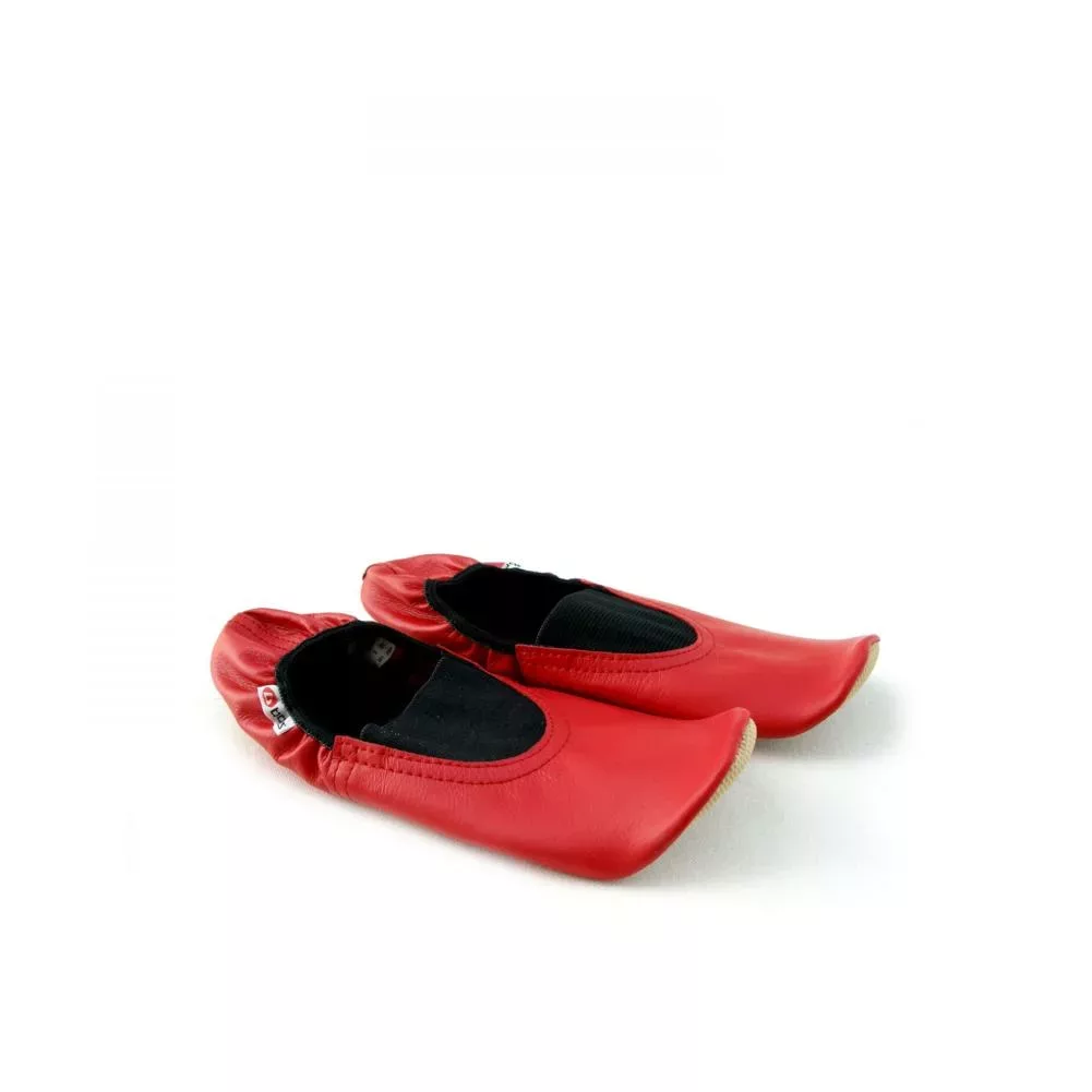 Chaussures de gymnastique rouges BOTAS EVA en cuir naturel Chaussons de ballet