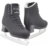 Jackson Ultima Freestyle Fusion FS2192 Mark II figure skates in black, outside view of the pair