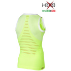 I-EXE Made in Italy - Multizone Compression Sleeveless Men's Shirt Tank-Top - Color: Yellow with White