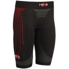 I-EXE Made in Italy - Multizone Compression Women's Shorts - Color: Black with Red