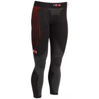 I-EXE Made in Italy - Multizone Compression Women's Tigths Pants - Color: Black with Red
