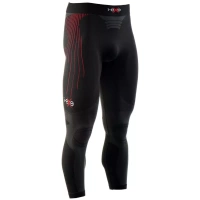I-EXE Made in Italy – Pantalón ajustado de compresión multizona para hombre – Color: negro con rojo Pantalones cortos y pantalones de compresión