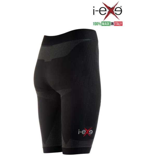 I-EXE Made in Italy – Short de Compression Multizone pour Femme – Couleur : Noir Shorts et pantalons de compression