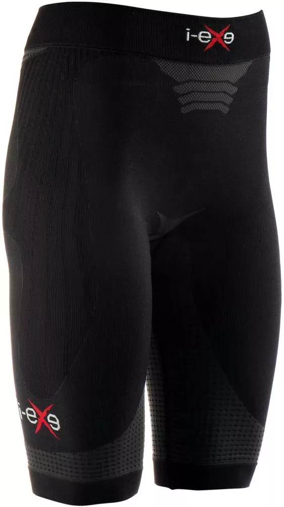 I-EXE Made in Italy – Pantalón corto de compresión multizona para mujer – Color: Negro Pantalones cortos y pantalones de compresión