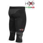 I-EXE Made in Italy - Multizone Compression Men's Tights Capri Pants - Color: Black