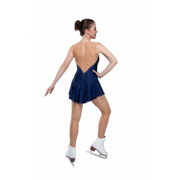Robe de patinage artistique SGmoda Style : A22 / Blanc Robes