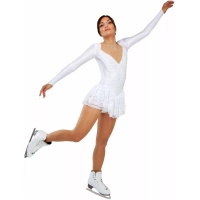 SGmoda Figure Skating Dress Style: A21 / White Dresses