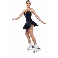 SGmoda Figure Skating Dress Style: A22 / Black Dresses