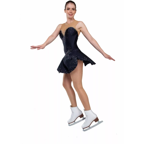 SGmoda Vestido de patinaje artístico Estilo: A22 / Negro Vestidos