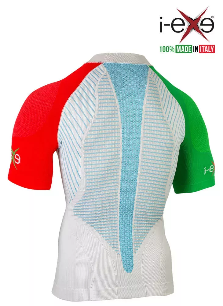 I-EXE Made in Italy – Multizone Short Sleeve Compression Shirt – Italia Limited Edition Compression Shirts and T-Shirts