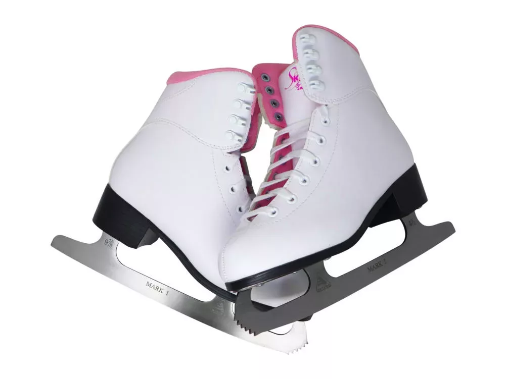 Jackson Ultima SoftSkate Womens’ Ice Skates / Bundle with Jackson Bag, Guardog Skate Guards / Pink Bundles