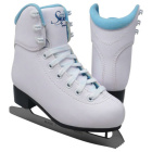 Jackson Ultima SoftSkate - Patines de hielo para mujer, paquete con bolsa Jackson, protectores de patines Guardog, color azul
