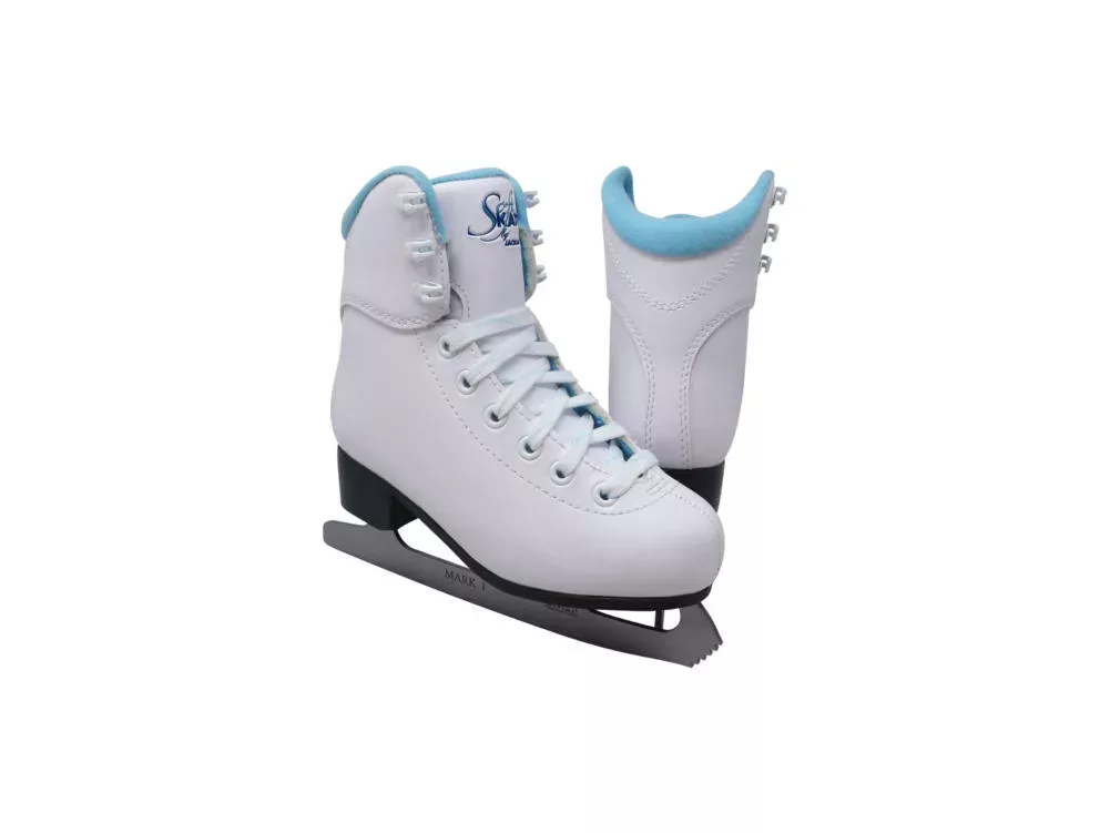 Jackson Ultima SoftSkate Damen-Schlittschuhe / Bundle mit Jackson-Tasche, Guardog Skate Guards / Blau Bündel