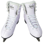 Jackson Ultima SoftSkate Womens' Ice Skates / Bundle with Jackson Bag, Guardog Skate Guards / White