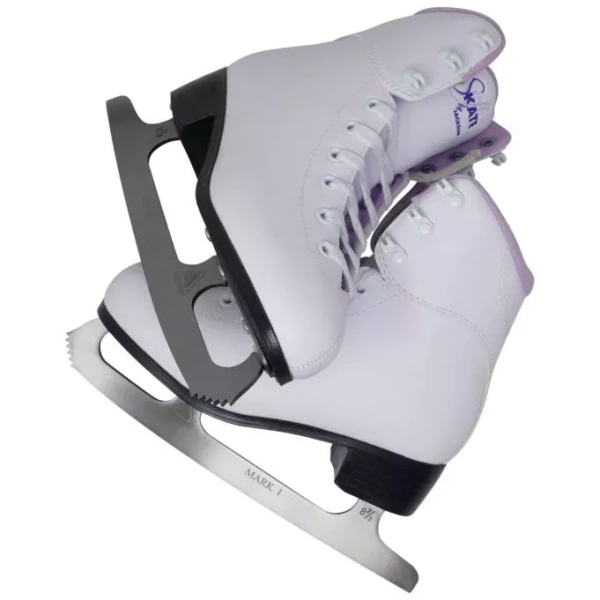 Jackson Ultima SoftSkate Damen-Schlittschuhe / Bundle mit Jackson-Tasche, Guardog Skate Guards / Lila Bündel