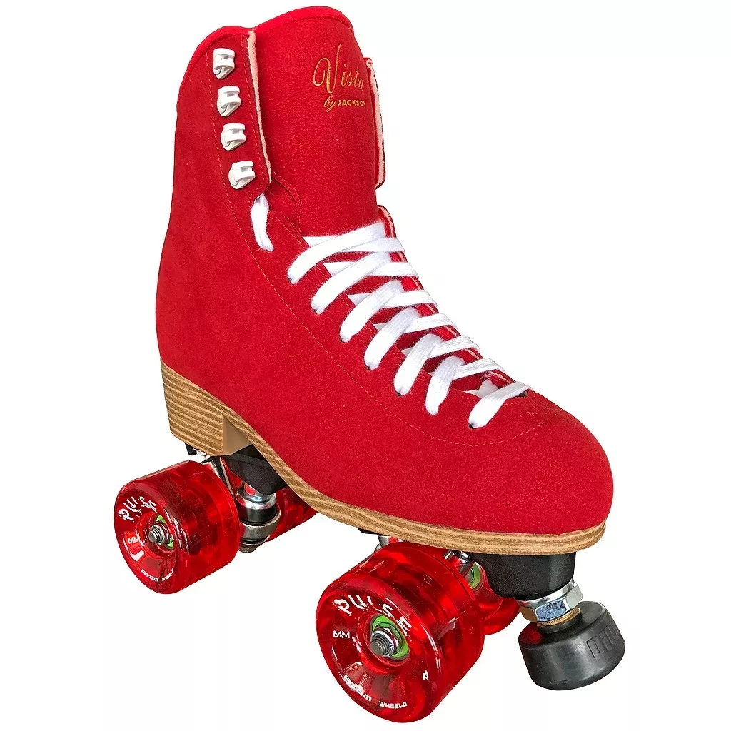 ATOM Jackson Vista JR3210 Red Viper Quad-Rollschuhe für Outdoor-Skating Quad-Skates für Damen und Mädchen