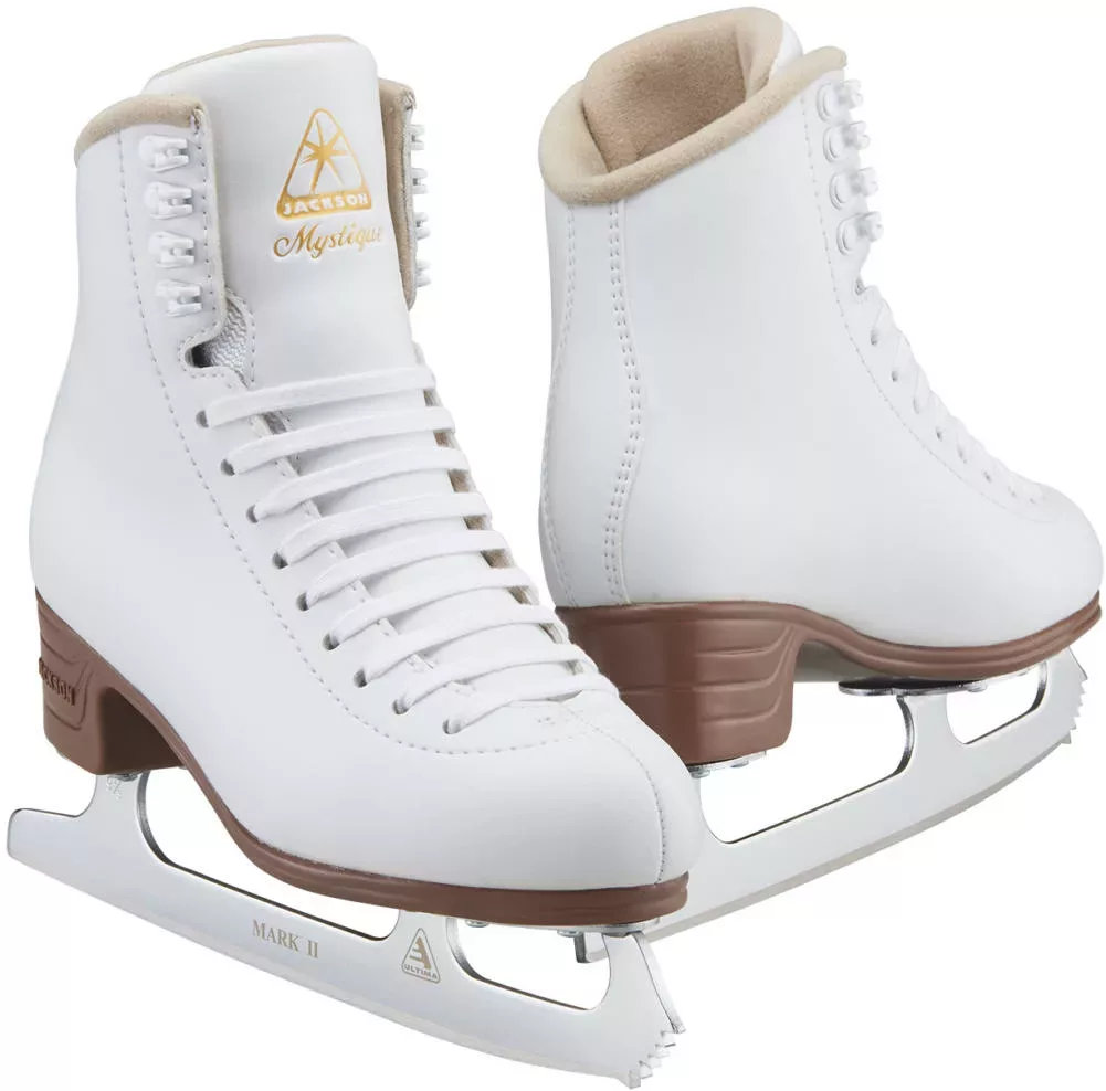 SKATE GURU Jackson Ultima Patins à glace MYSTIQUE JS1490 Bundle avec protections de patins Guardog Liasses