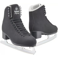 Jackson Ultima Mystique black figure skates for men and boys with Mark II blades