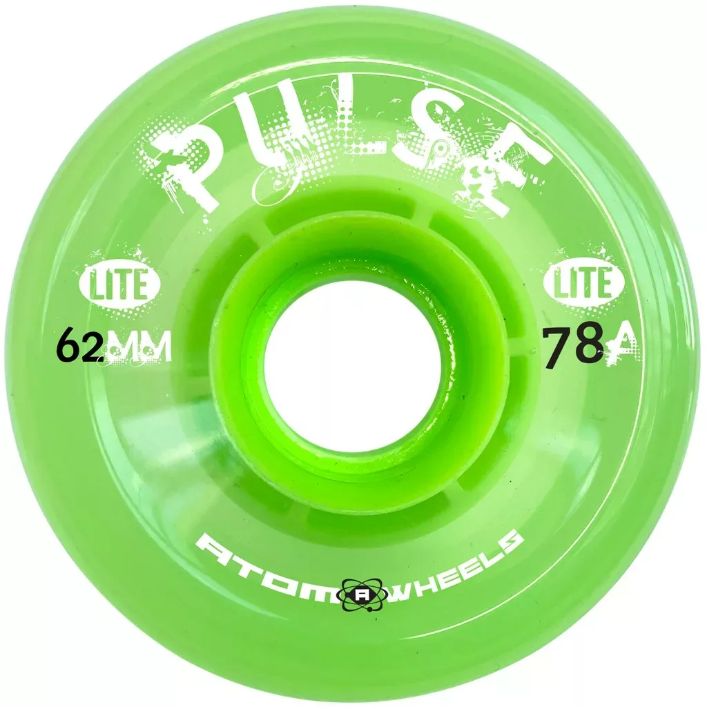 ATOM Jackson Vibe JR1710 Black Quad Women’s Roller Skates – Tan Sole – Nylon Plate – Lime Pulse Lite Wheels Women's and Girls' Quad Skates