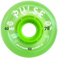 ATOM PULSE Lite Quad Skate Outdoor Wheels 62mm x 33mm 78a – Lime