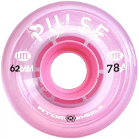 ATOM PULSE Lite Quad Skate Outdoor Wheels 62mm x 33mm 78a – Soft Pink