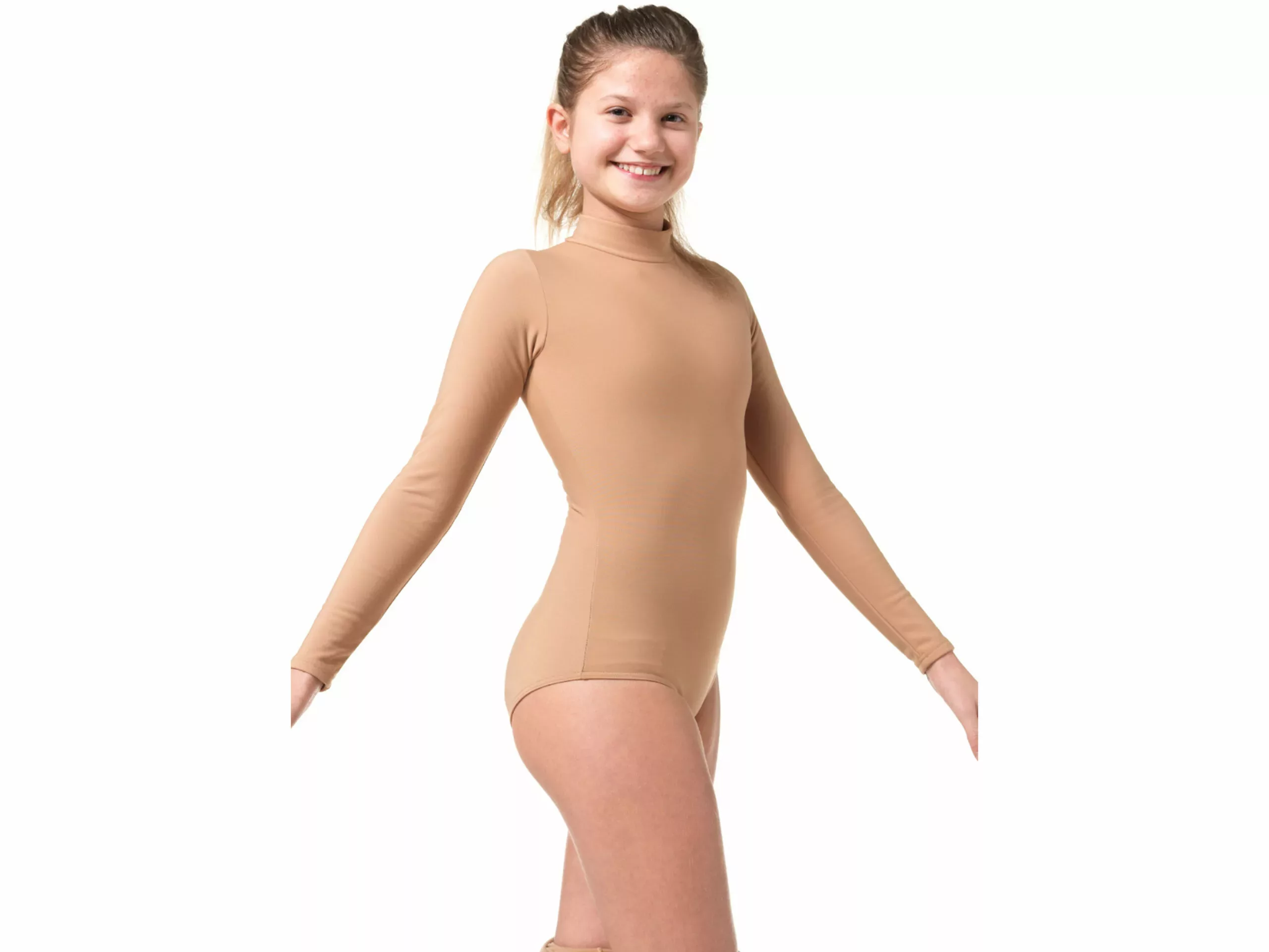 Justaucorps de patinage artistique Sagester Style : 141, Nudo / Col haut / Thermique Justaucorps pour femmes et filles