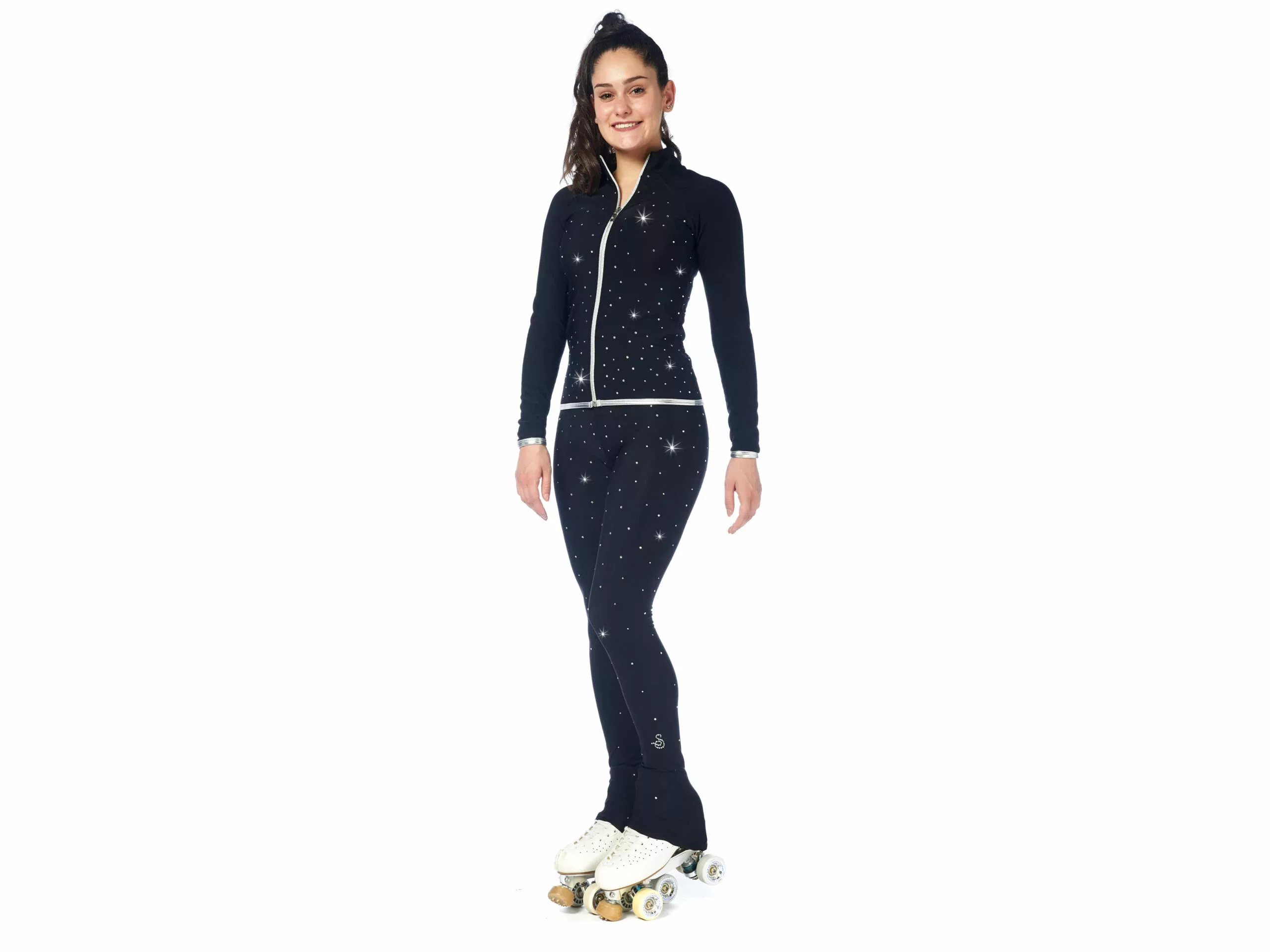 Sagester Eiskunstlaufjacke, Stil: 238, Schwarz Jacken für Damen und Mädchen